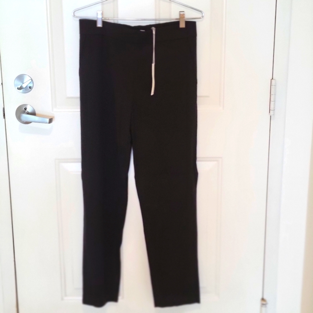 Vince High Rise Pull on Split Straight Leg Trousers